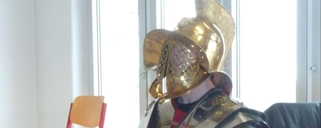 Das Bild zeigt den Römertag am Gymnasium Donauwörth.