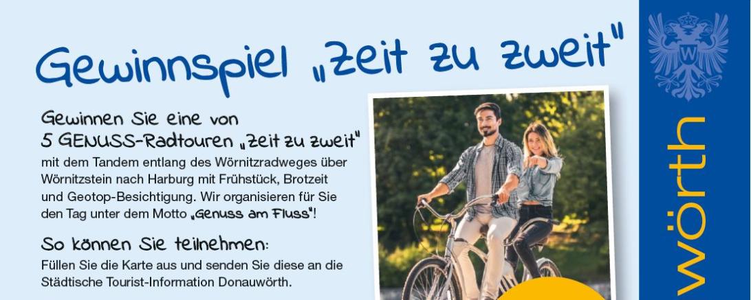 Zum Auftakt der Aktion hat sich die Städt. Tourist-Information Donauwörth ein Gewinnspiel einfallen lassen. 