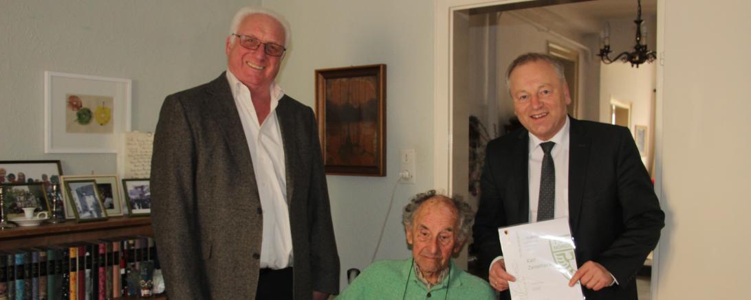 Auf dem Bild zu sehen von links: Helmut Beyschlag, Karl Zeitelhack und Wolfgang Winter. 