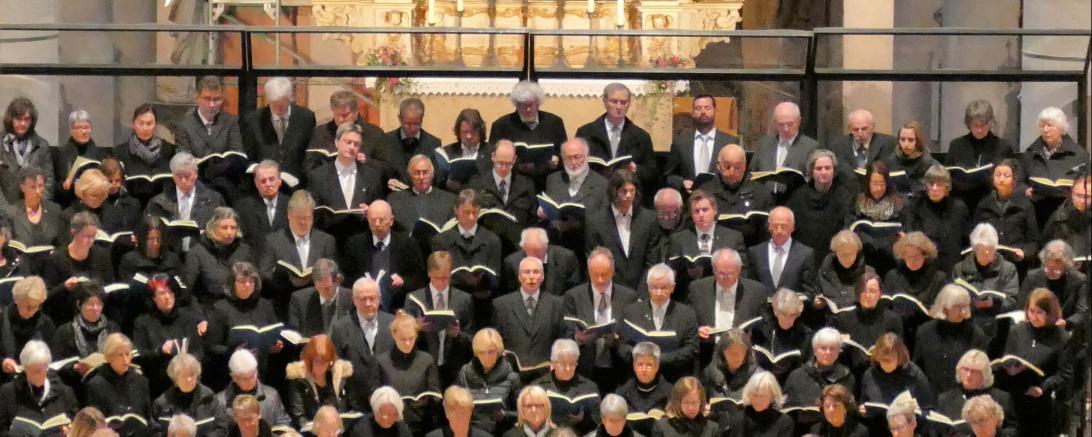 Das Bild zeigt die Johannespassion-Kantorei.