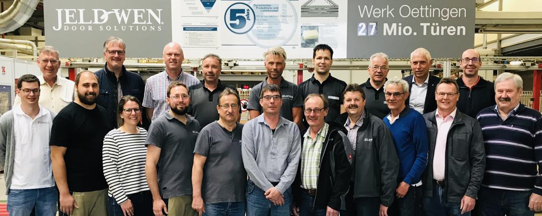 Die Geehrten der Firma JELD-WEN