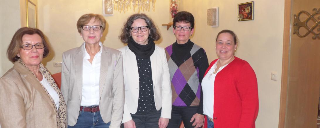 Von links: R. Vellinger, B. Kandler,  A. Waschner-Probst, P. Reiter, A. Fackler. 