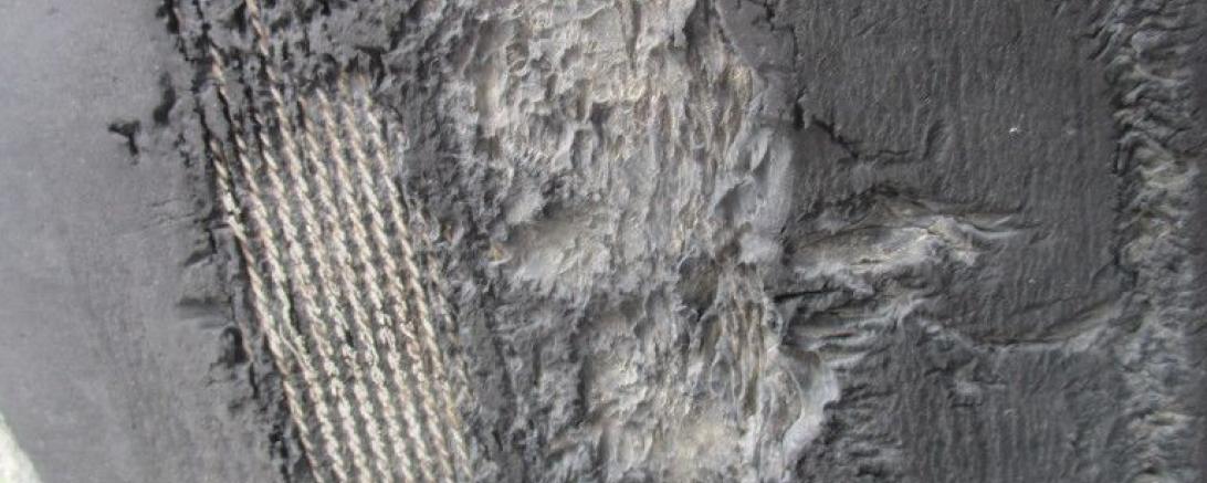 stark abgefahrene Reifen