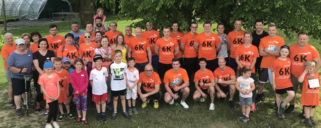 Die Teilnehmer des Spendenlaufs in Hamlar.