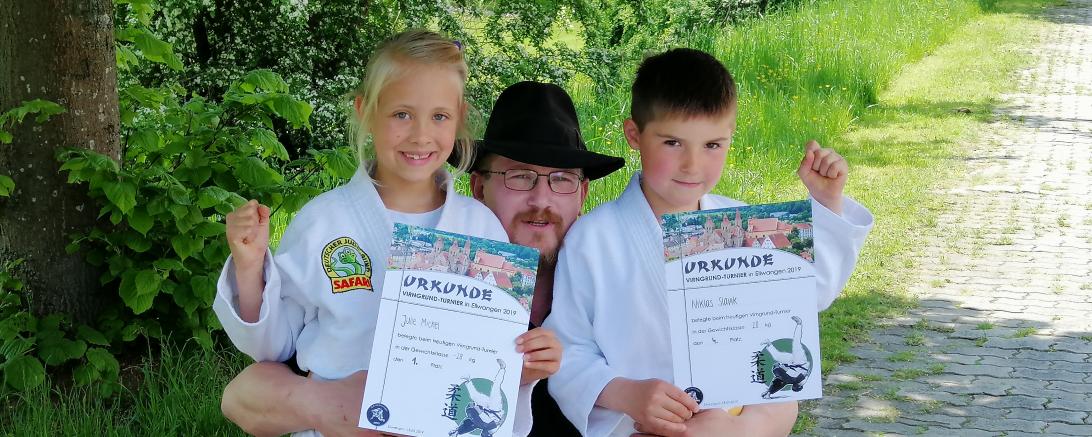 Julie Michel, Rico Gröber und Niklas Slavik