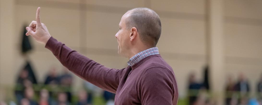 Coach Bär während einem Spiel