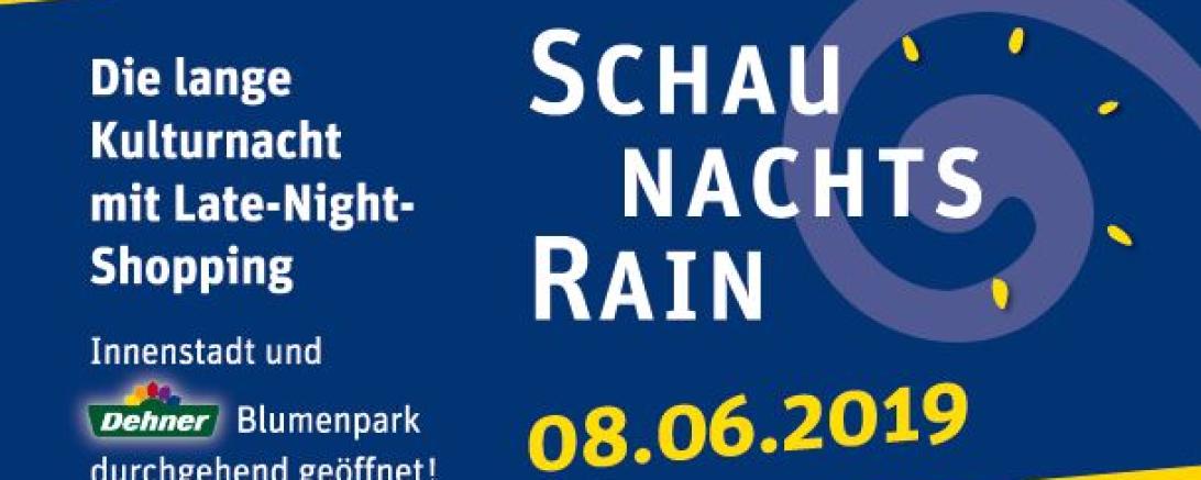 Am 8. Juni findet die lange Kultur- und Einkaufsnacht in Rain statt. 