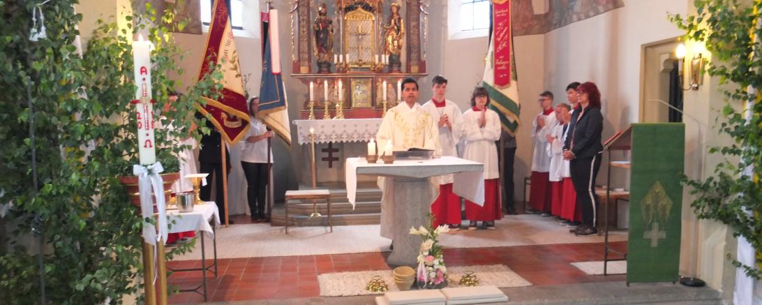 Fronleichnam in Harburg. 