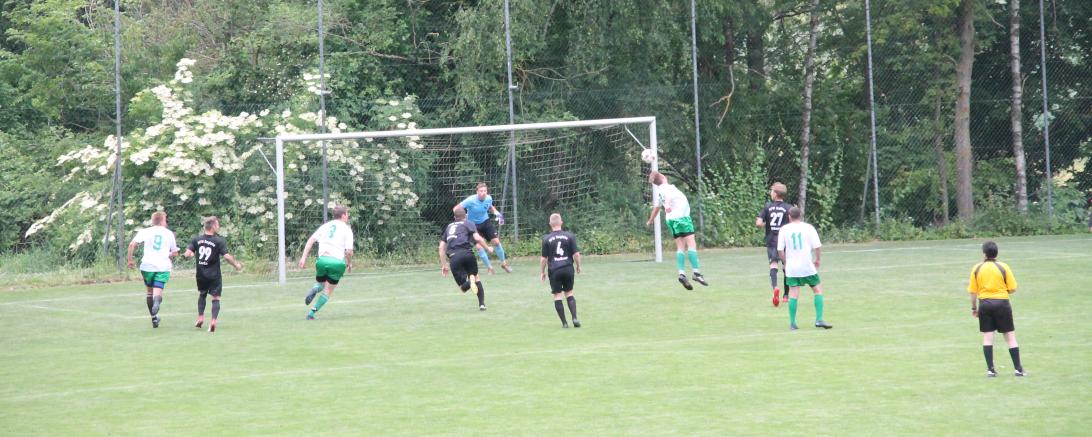 Beim Finalspiel siegte Veitsweiler (weiße Trikots) gegen Seglohe mit 3:1 und gewann das Turnier.