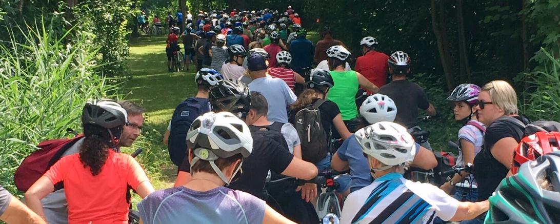 Der Radlertross in Gersthofen 2018. 