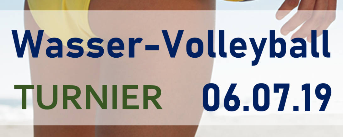 Flyer des Wasser-Volleyball Turnieres.