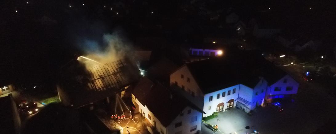 Wolferstadt Brand Luftbild