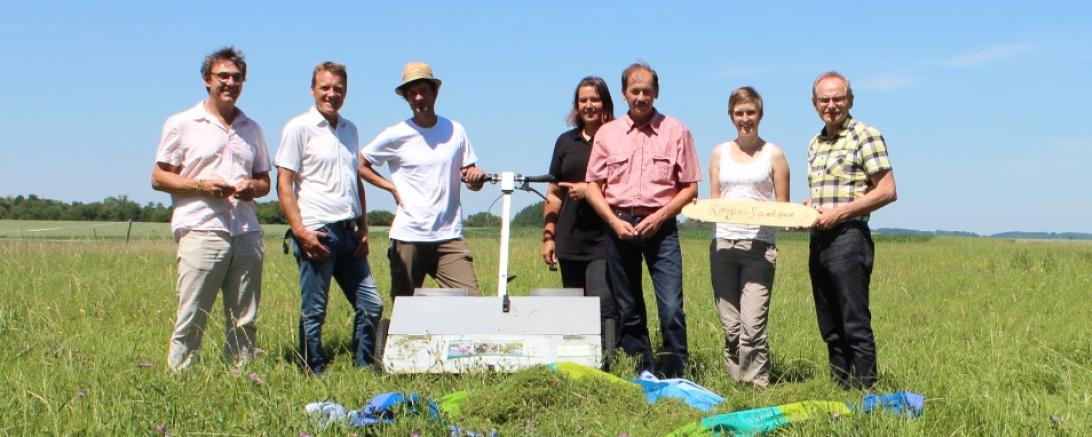 Der eBeetle, ein spezielles Samensammelgerät, ermöglicht die Gewinnung von Saatgut aus dem Landkreis Donau-Ries.