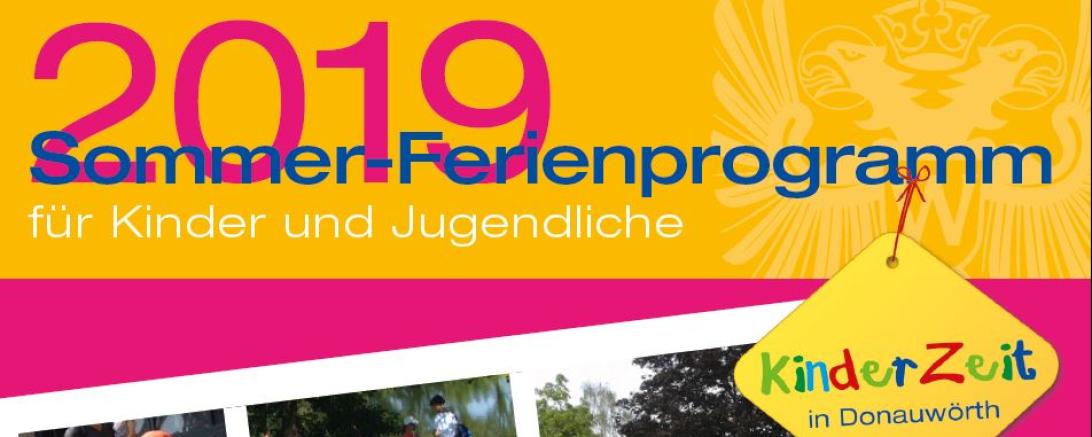 Titelbild vom Sommer-Ferienprogramm 2019 der Stadt Donauwörth 