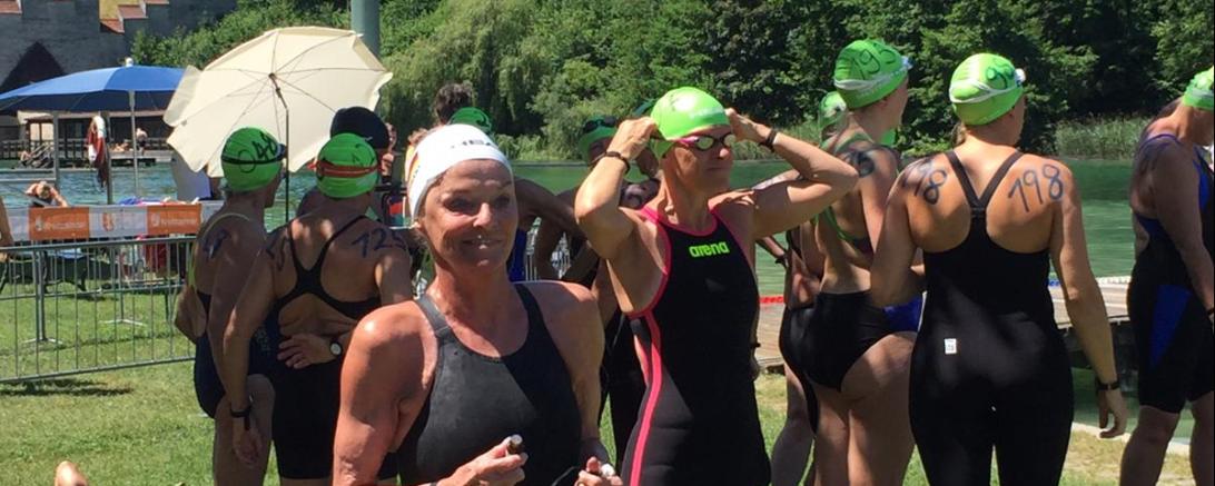 Claudia Koch vor ihrem Start über die 5 Kilometer.