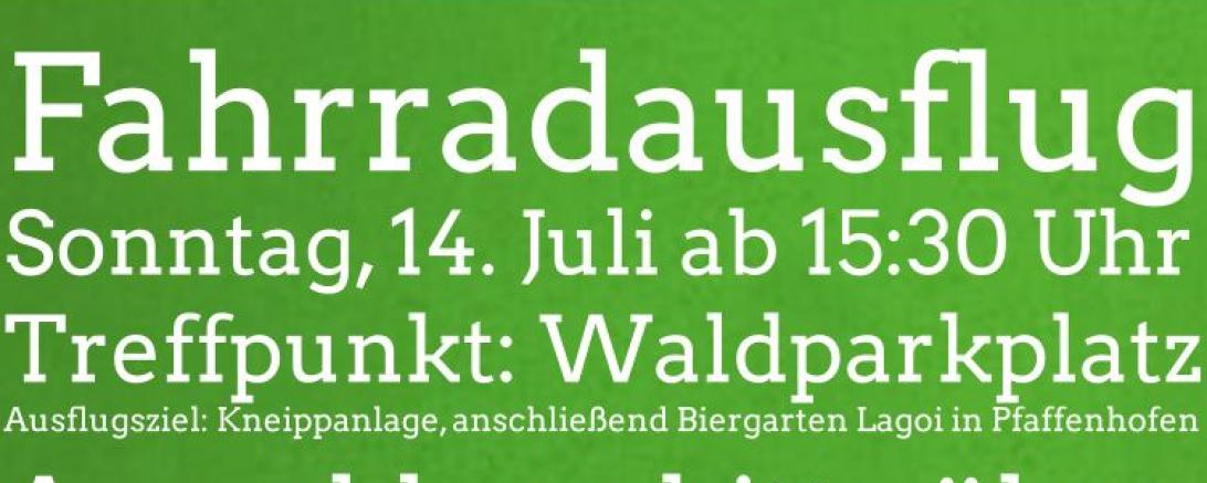 Flyer der Radtour