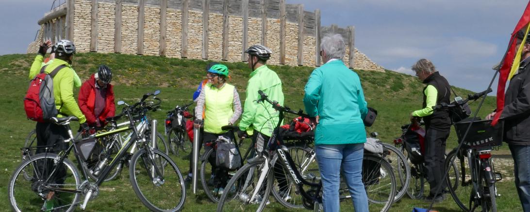 Das Bild zeigt eine ADFC Radtour.