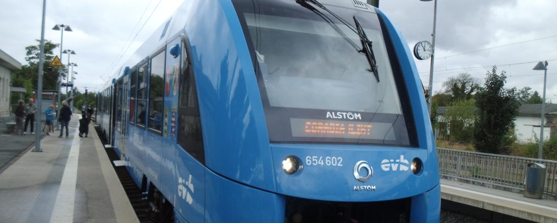Der künftige "Hesselbergzug" iLINT von Alstom auf dem "Tag der Franken"