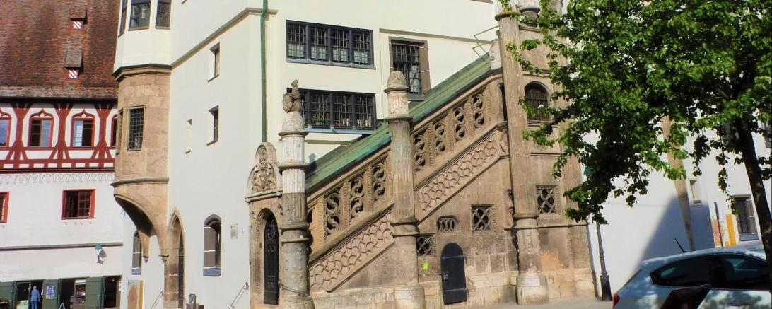 Das Bild zeigt das Nördlinger Rathaus 2018.