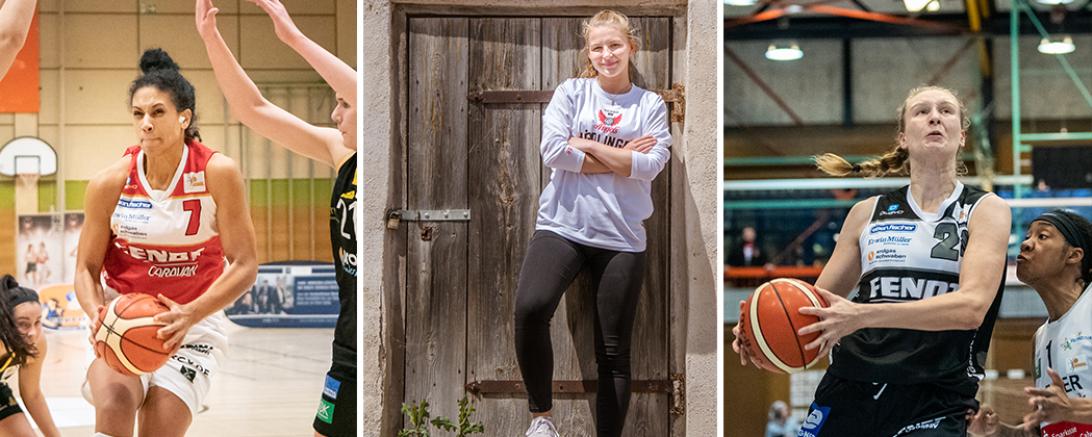 Das bild zeigt Amenze Obanor, Steffi Sachnovski und Heta Äijänen.