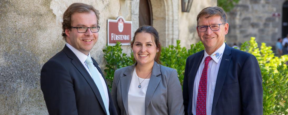 Das Bild zeigt v.l.n.r Klemens Heiniger, Jennifer Werner und Stefan Rößle 