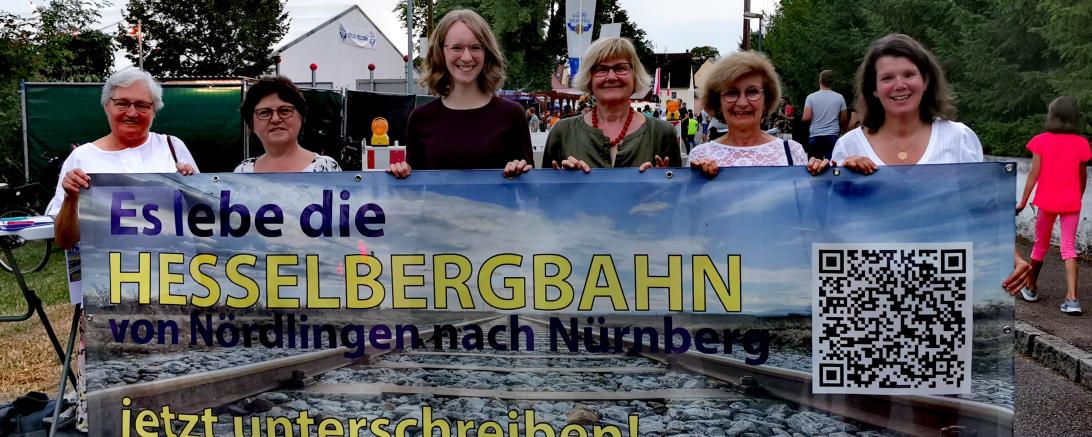 Unterschriftensammlung Hesselbergbahn 