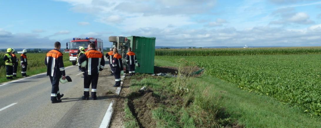 Feuerwehr am Unfallort 