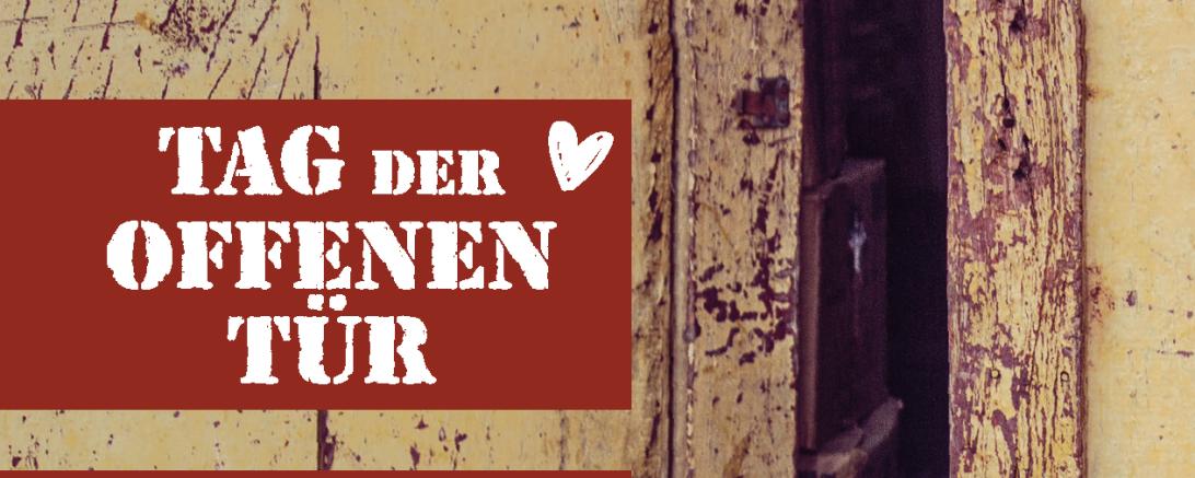 Das Bild zeigt ein Plakat zum Tag der offenen Tür im Tierheim Nördlilngen