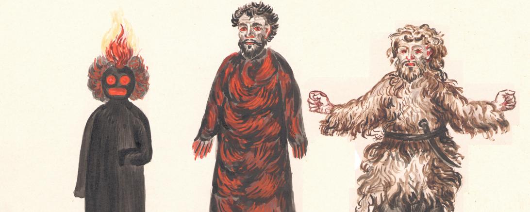 Das Bild zeigt ein Geister-Trio