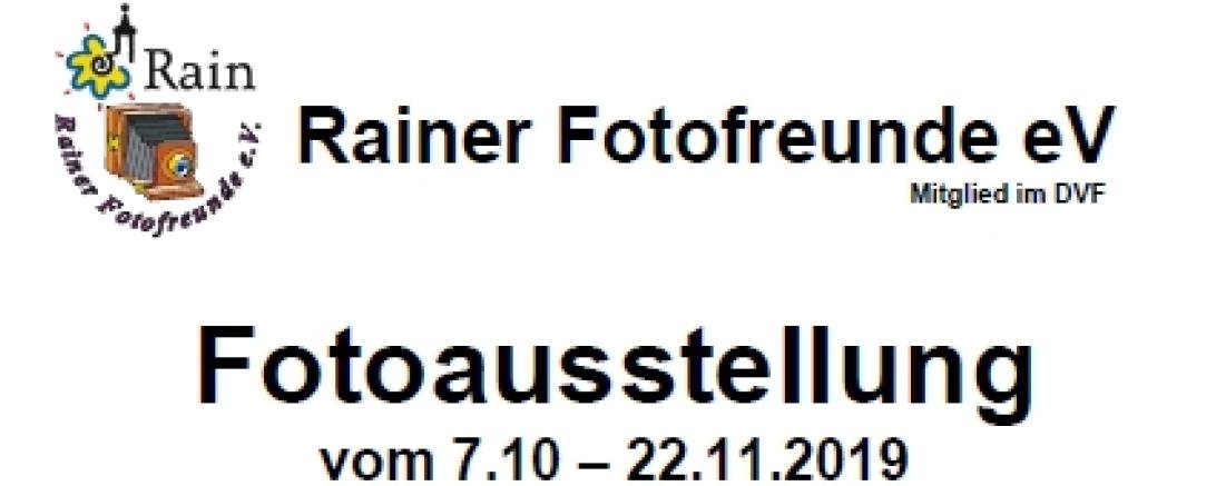Plakat der Rainer Fotofreunde