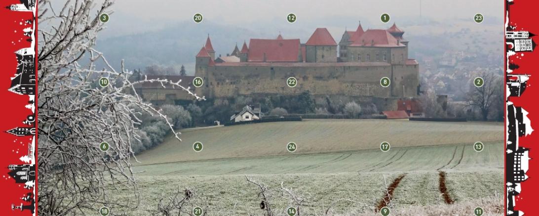 Das Bild zeigt den neuen Adventskalender des Lions-Clubs Donauwörth