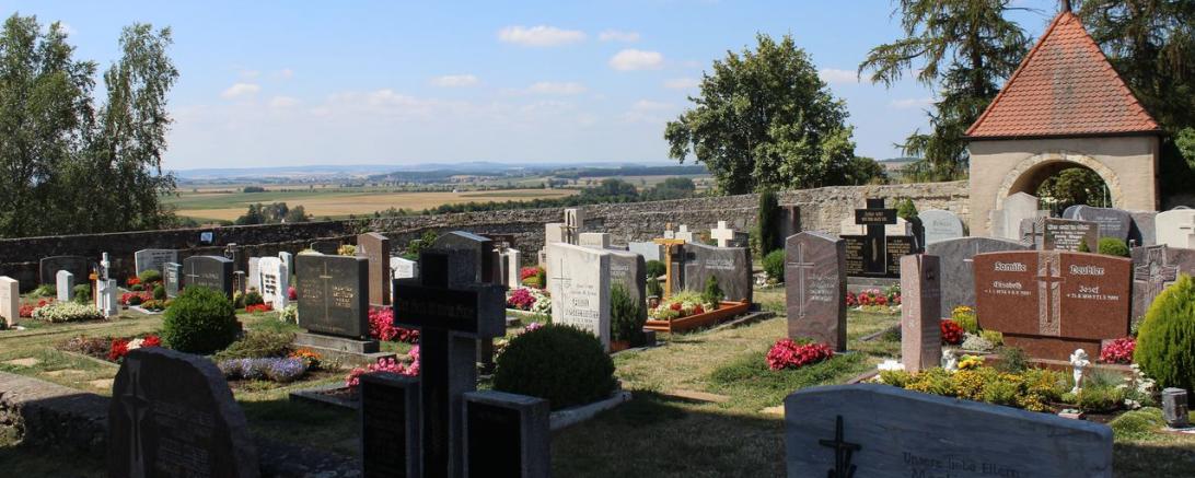 Der Friedhof in Ehingen