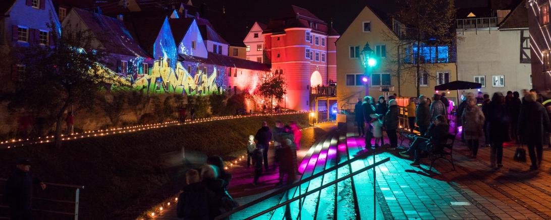 Kunstvolle Lichter in Donauwörth