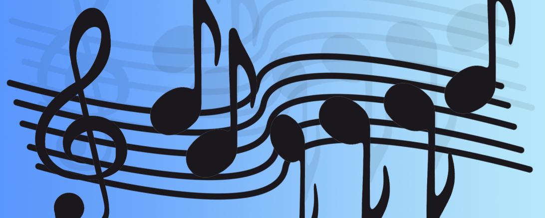 Das Bild zeigt Musiknoten