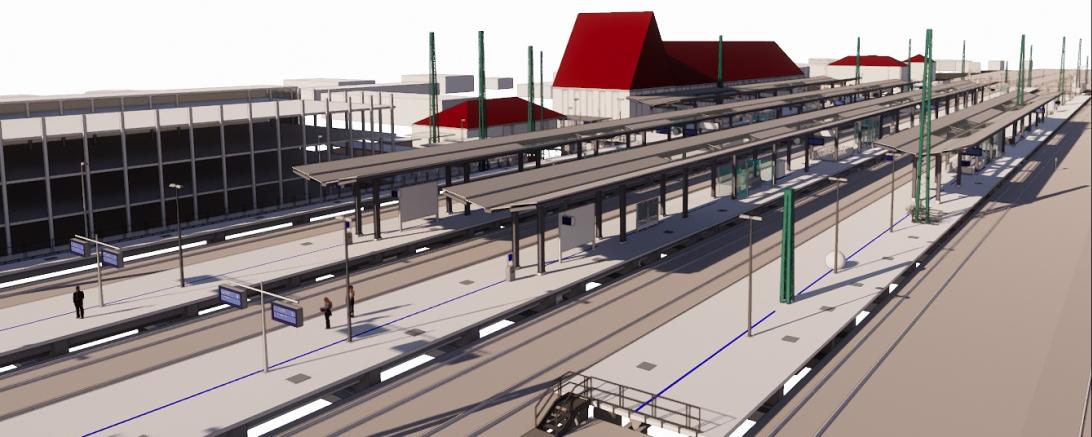 Visualisierung Bahnhof Donauwörth 