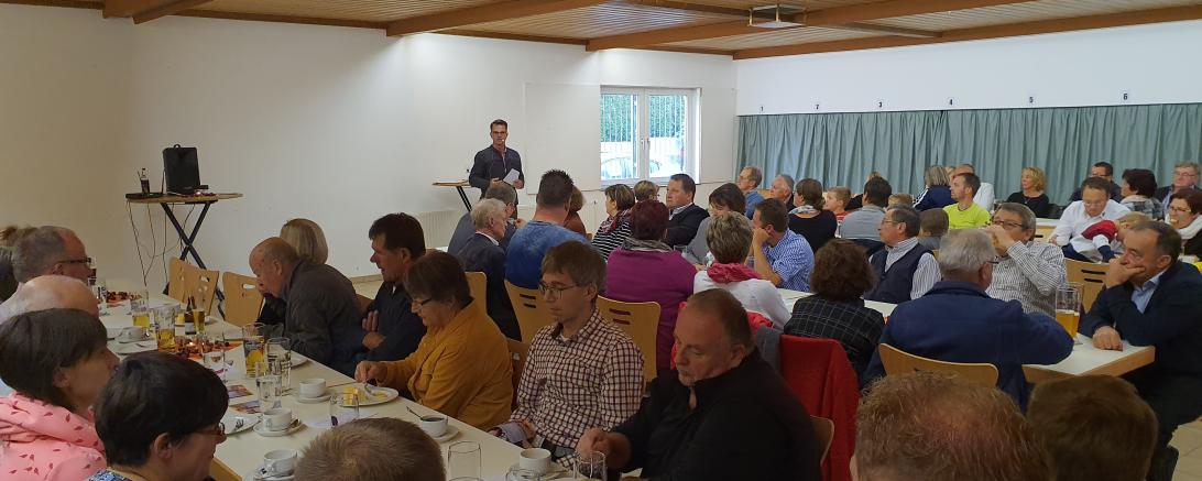 Jürgen Sorré am 6. Oktober im Schützenheim Hubertus in Zirgesheim. 