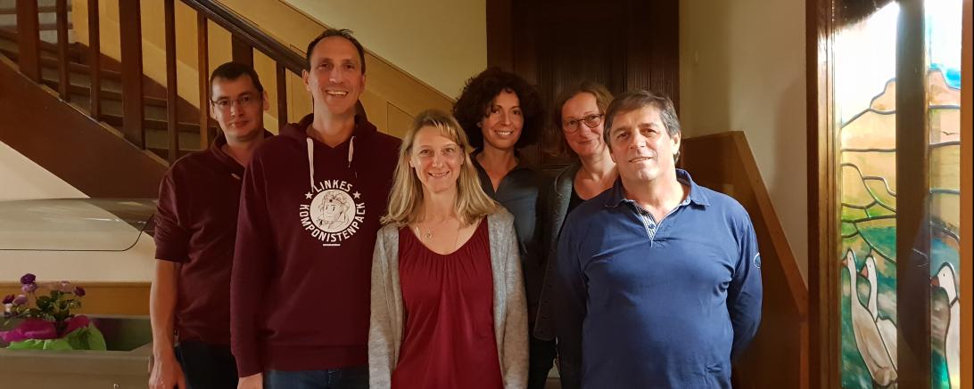 Auf dem Bild zu sehen von links: Karlheinz Rettenmeier, (Beisitzer), Christoph Schmid, (BGM u. 2. Vorsitzender), Susanne Sieber (Kassiererin), Sandra Appel, (1. Vorsitzende), Sabine Straß (Schriftführerin), Karlheinz Straß, (Beisitzer).