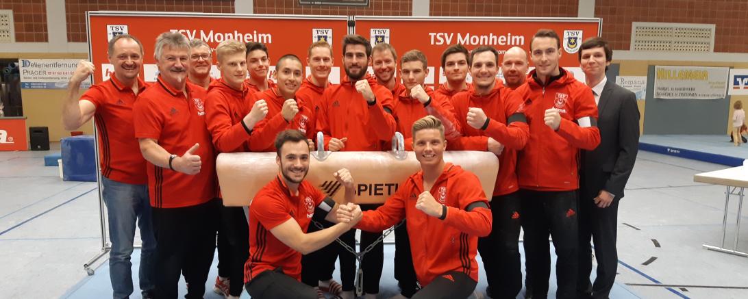 Die Mannschaft des TSV Monheim belegte 2019 den 7. Platz in der 2. Bundesliga Süd.