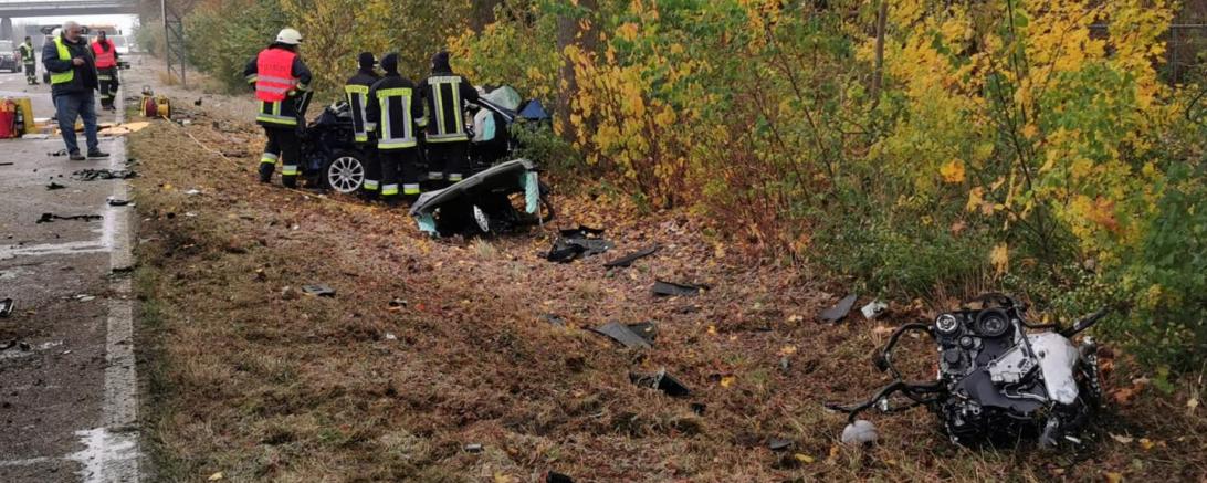 Verkehrsunfall B16 Burgheim 2