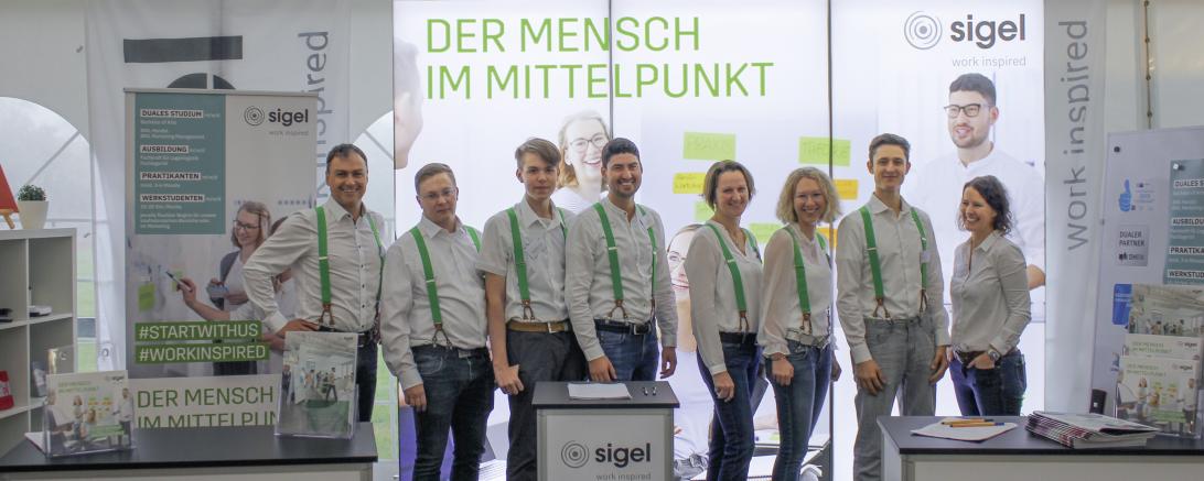 Hier gab es Infos aus erster Hand: das SIGEL-BWK-Team 2019 #STARTWITHUS #WORKINSPIRED - so lautet der neue Slogan der SIGEL-Azubis!