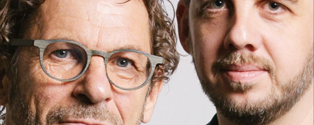 Das Bild zeigt Bernd Regenauer und sein noch unbekannter Kollege mit "Regenauer-Kuch-Projekt"