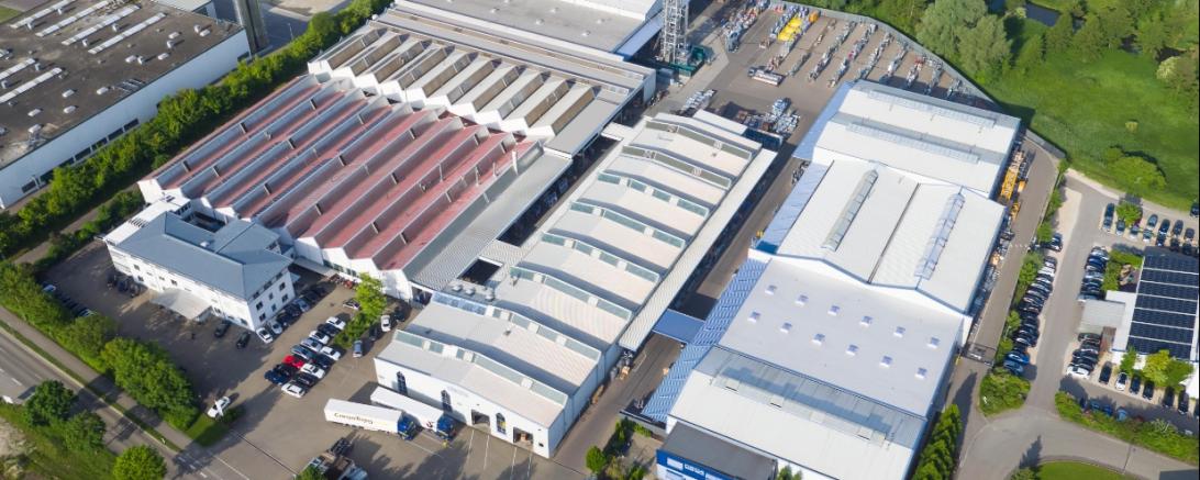 Das Bild zeigt das Unternehmen GEDA in Asbach-Bäumenheim.