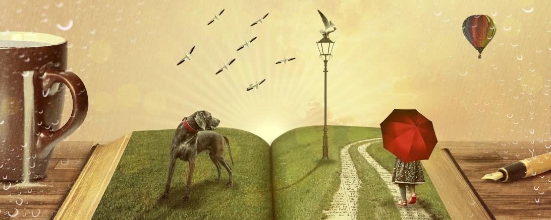 Das Bild zeigt ein Märchenbuch.