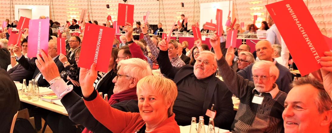 Das Bild zeigt die AWO-Bundeskonferenz in Berlin.