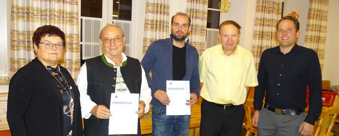 Die geehrten Mitarbeiter