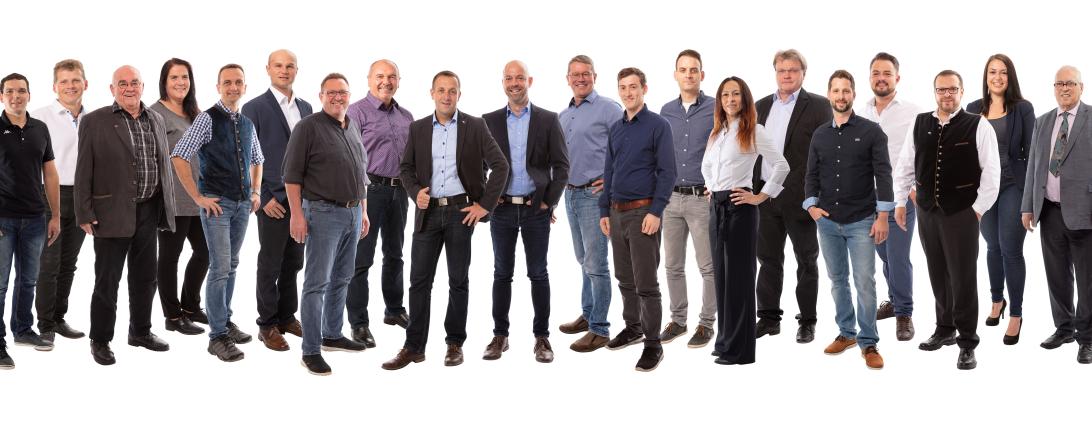 Das Bild zeigt die Kandidaten der CSU Harburg für die Kommunalwahl 2020.