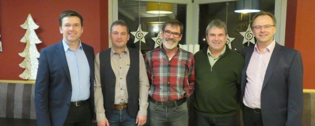 Von links: Jörg Schwarzer, Jörg Wiedemann, Michael Stark, Hermann Wolf und Werner Schwarzer