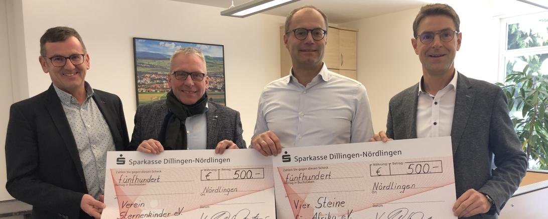 Von links: Vitus Wolf, Manfred Steger, Martin Stumpf und Klaus Gerstmeier