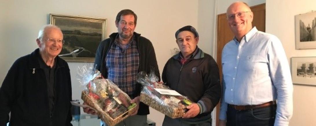 Kürzlich feierte man erneut wieder eine Mitarbeiterehrung im Kalksandsteinwerk Wemding GmbH. 