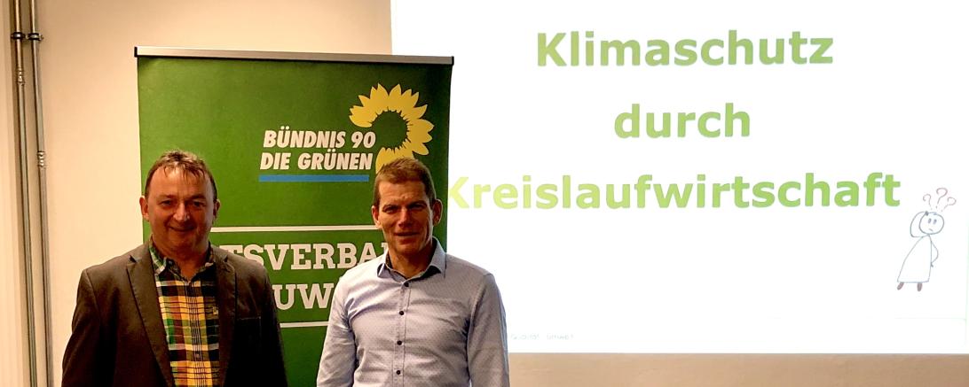 Auf dem Bild zu sehen (von links): Albert Riedelsheimer und Rainer Stahl. 